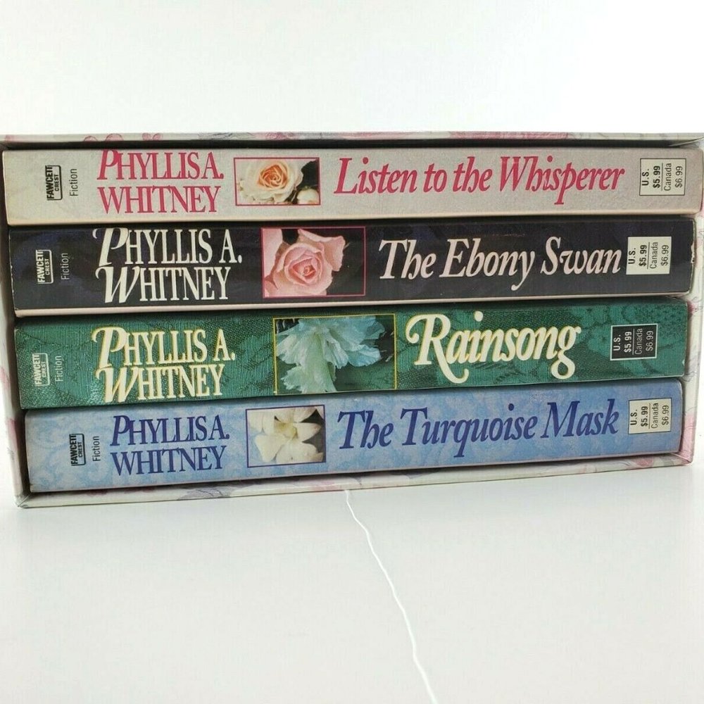 Vintage PHYLLIS A. WHITNEY 4 Mixed Book Boxed Set PB Romance Novels New
